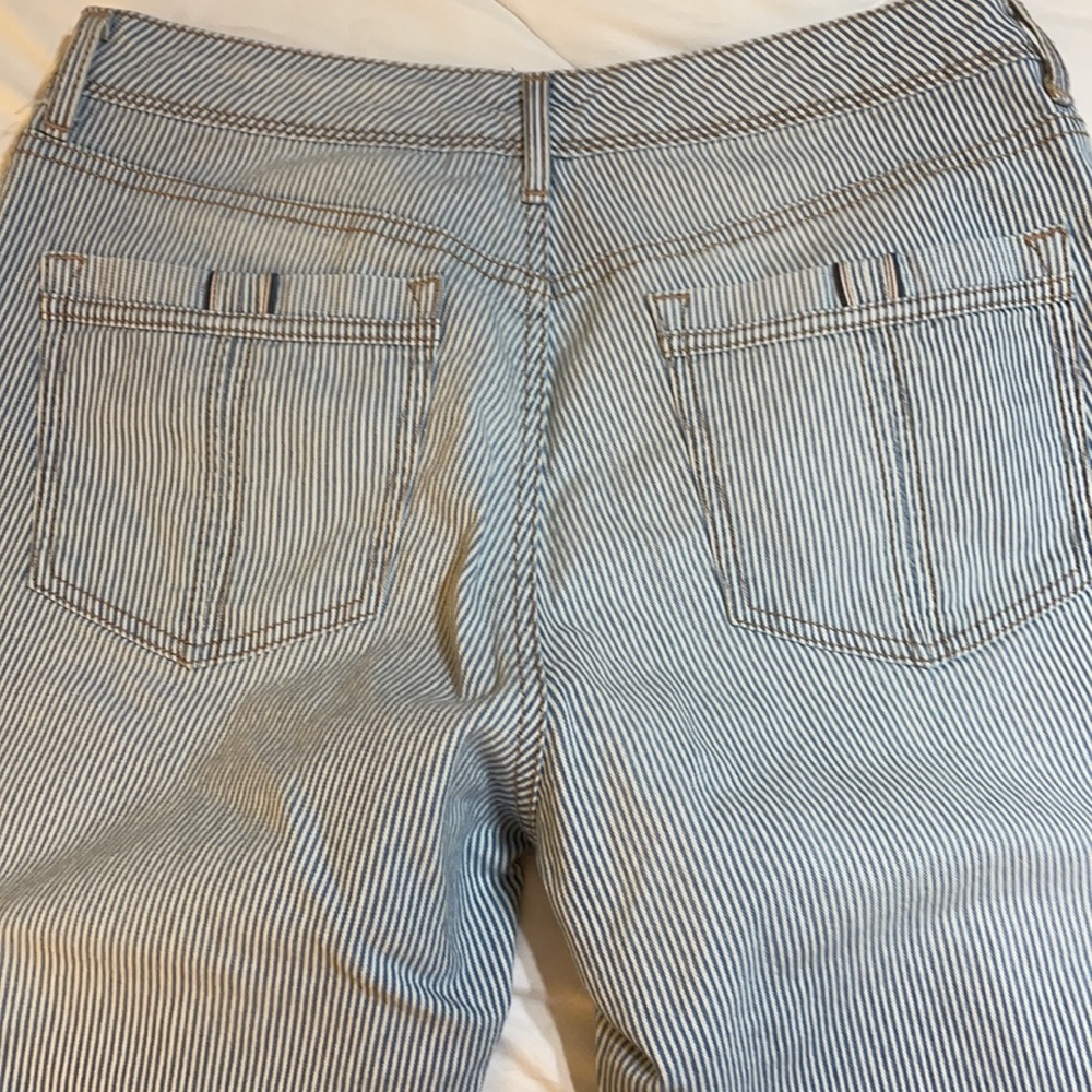 Bandolino Women’s SZ 6 Karen Boyfriend Striped 5 Pocket Ankle Jean - Picture 8 of 13